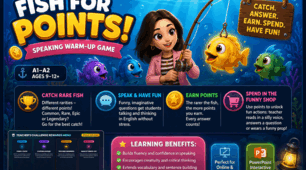 Warm-up, у який діти захочуть грати знову: Fishing Speaking Game