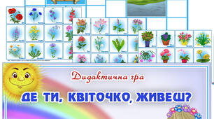 Дидактична гра "Де ти, квіточко, живеш?"
