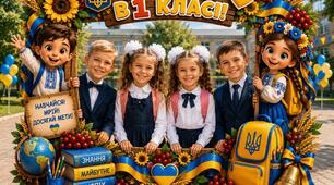 Фоторамка «Вітаємо в 1 класі!»