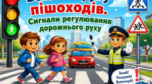 Урок 3. Безпека руху пішоходів. Сигнали регулювання дорожнього руху. Я досліджую світ