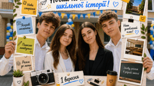 Фоторамка до 1 вересня «Новий початок шкільної історії!» 5-11 клас.