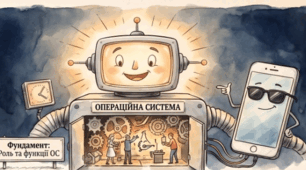 Матеріал (інфографіка, інтелект - карта) до уроку "Операційні системи, їхні різновиди"