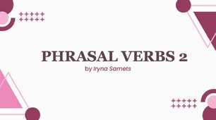 НМТ Phrasal Verbs 3 R - Z