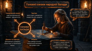 Балада як жанр фольклору. Характерні ознаки балади. «Король Лір і його дочки» — Презентація, 7 клас НУШ