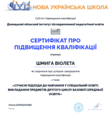  Сучасні підходи до навчання у спеціальній освіті: викладання предметів другого циклу базової середньої освіти, ВЕКТОР