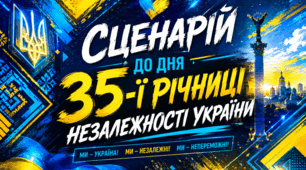Сценарій до Дня 35-ї річниці Незалежності України. Сучасний патріотичний захід 2026. Готовий  Word