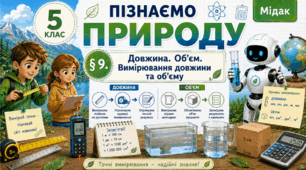 Довжина. Об’єм. Вимірювання довжини та об’єму. Презентація, інфографіка, робочий аркуш