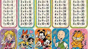 Таблиця множення, закладки