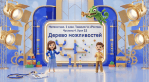 Урок 22. Частина 4. «Дерево можливостей». Математика. 2 клас. Технологія «Росток»