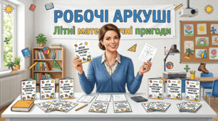 ☀️Робочі аркуші на повторення минулого року «Літні математичні пригоди» для 5–9 класів НУШ☀️