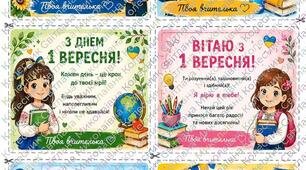 Листівки - купони для учнів на 1 вересня