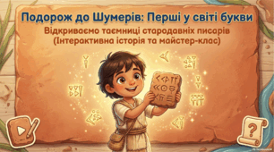 Конспект інтегрованого заняття: «Подорож до Шумерів: Перші у світі букви»