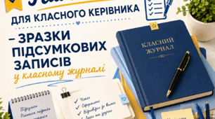 Пам'ятка для класного керівника - зразки підсумкових записів у класному журналі