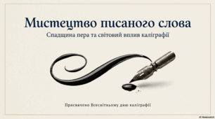 12 серпня - Всесвітній день каліграфії