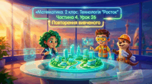 Урок 26. Частина 4. «Повторення вивченого». Математика. 2 клас. Технологія «Росток»