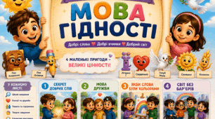 Робочі листи «Мова гідності» для 1 класу (4 варіанти)