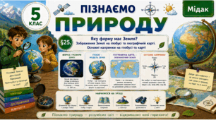 Яку форму має Земля? Зображення Землі на глобусі та географічній карті. Основні напрямки на глобусі та карті. Презентація, інфографіка, робочий аркуш