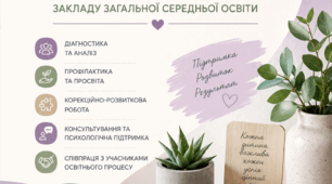 Річний план роботи практичного психолога закладу загальної середньої освіти на 2026/2027 навчальний рік
