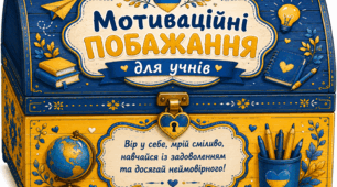 Мотиваційні побажання для учнів патріотичні скриньки!
