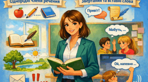 Однорідні члени речення. Речення зі звертаннями та вставними словами (сполученнями слів, реченнями).