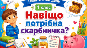 Тематичний день. 1 клас. Для чого потрібна скарбничка?