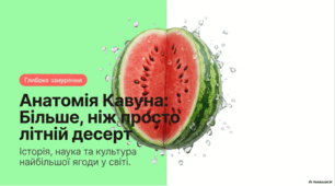 Всебічний аналіз кавуна, розглядаючи його як унікальний природний феномен, що поєднує в собі історію, науку та кулінарію.
