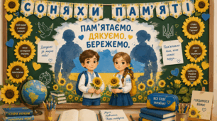 Перший урок 2026/2027 н.р. "Соняхи пам'яті", або ж "Мова Гідності". Презентація, робочий аркуш, саморобка, лист захисникам