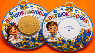 🎓 МЕДАЛІ З ШОКОЛАДНИМИ МОНЕТКАМИ «1–5 КЛАС» 🍫🏅