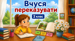 Вчимось переказувати (набір карток для переказу)