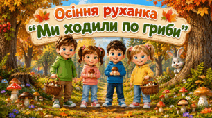 Осіння руханка «Ми ходили по гриби»