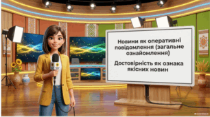 Новини як оперативні повідомлення, які містять суспільно важливу та актуальну інформацію (загальне ознайомлення). Достовірність як ознака якісних новин