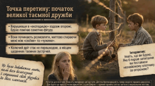 Джон Бойн «Хлопчик у смугастій піжамі». Образи дітей (німецький хлопчик Бруно, єврейський хлопчик Шмуль), їхня дружба і взаємодопомога — Презентація (7 клас НУШ)