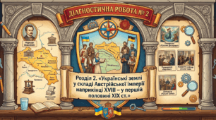 ДІАГНОСТИЧНА РОБОТА № 2 Розділ 2. «Українські землі у складі Австрійської імперії наприкінці XVIII — у першій половині XIX ст.»