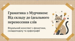 🐱 Граматика з Мурчиком: Склад і перенесення складів | 5 клас 📚✨