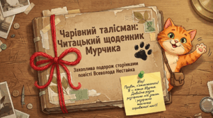🐱📚 Читацький щоденник із Мурчиком: Всеволод Нестайко «Чарівний талісман» | 5 клас