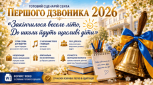 СЦЕНАРІЙ ПЕРШОГО ДЗВОНИКА 2026