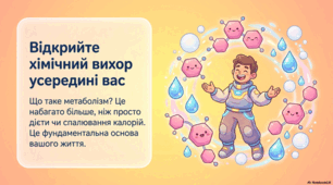 Метаболізм - двигун життя.