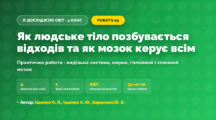 Практична робота «Як людське тіло позбувається відходів та як мозок керує всім» (4 клас, Я досліджую світ, Іщенко О. Л., Іщенко А. Ю., Баранова Ю. Б.)