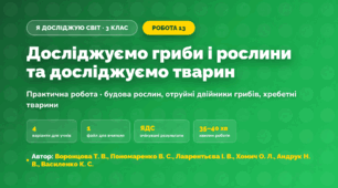 Практична робота «Досліджуємо гриби і рослини та досліджуємо тварин» (3 клас, Я досліджую світ, Воронцова Т. В., Пономаренко В. С., Лаврентьєва І. В., Хомич О. Л., Андрук Н. В., Василенко К. С.)