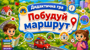 Дидактична гра «Побудуй маршрут»