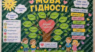 «Мова гідності» — оформлення дошки до Першого уроку + готовий конспект