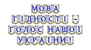 Розтяжка «Мова гідності — голос нашої України!»: патріотичне оформлення освітнього простору
