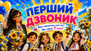 Перший Дзвоник. День Знань.🔔 Презентація для 7 класу, конспект, пісня, сувеніри для учнів, оформлення дошки ✨