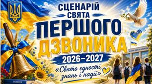 Сценарій Першого дзвоника 2026–2027: «Свято єдності, знань і надії»  1 Вересня