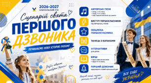 Сценарій свята Першого дзвоника (1 вересня) 2026-2027 н.р.