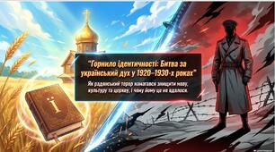 Презентація «Радянський культурний колоніалізм: антирелігійна кампанія, ліквідація УАПЦ та ідеологічний диктат в УСРР (1930-ті рр.)»