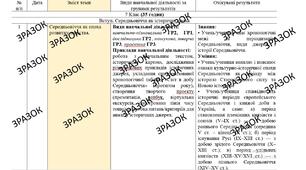 КТП з ГР курсу Всесвітня історія 7 клас НУШ. 35 годин, за підручником Щупак