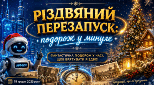 «РІЗДВЯНИЙ ПЕРЕЗАПУСК: ПОДОРОЖ У МИНУЛЕ» НОВОРІЧНА РОЗВАЖАЛЬНА ШОУ-ПРОГРАМА