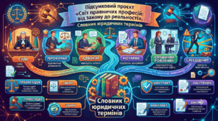 Підсумковий проєкт «Світ правничих професій: від закону до реальності». Словник юридичних термінів