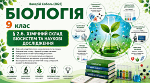 Хімічний склад біосистем та наукові дослідження. Презентація, інфографіка, робочий аркуш